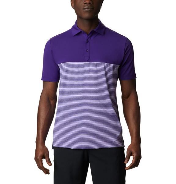 Columbia Omni-Wick Polo Purple For Men's NZ76904 New Zealand